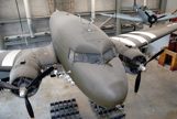 Plane hanging from ceiling at WWII Museum